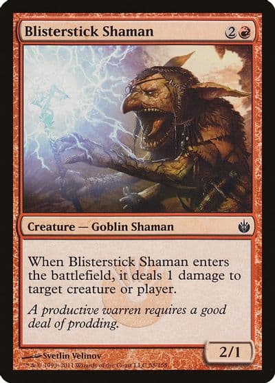 Blisterstick Shaman Mirrodin Besieged Magic card