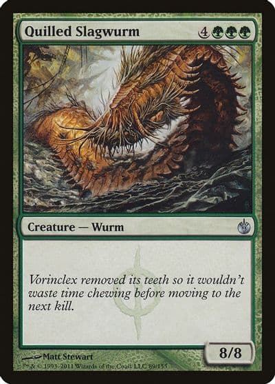 Quilled Slagwurm Mirrodin Besieged Magic card
