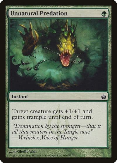 Unnatural Predation Mirrodin Besieged Magic card