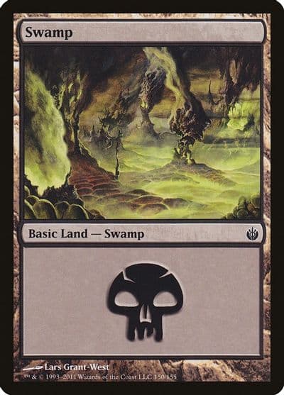 Swamp 150 Mirrodin Besieged Magic card