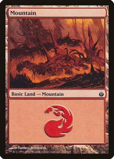 Mountain 152 Mirrodin Besieged Magic card