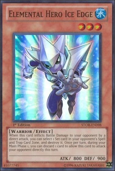 Elemental Hero Ice Edge Storm of Ragnarok Yu-Gi-Oh! card