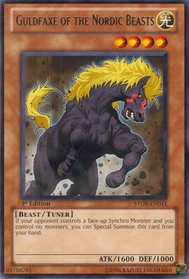 Guldfaxe of the Nordic Beasts Storm of Ragnarok Yu-Gi-Oh! card