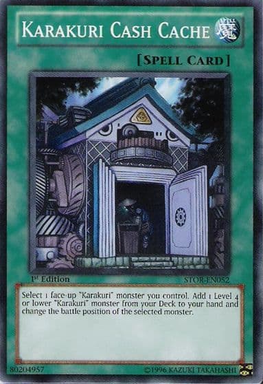 Karakuri Cash Cache Storm of Ragnarok Yu-Gi-Oh! card