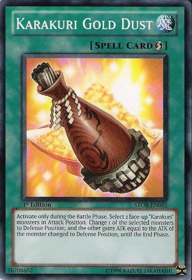 Karakuri Gold Dust Storm of Ragnarok Yu-Gi-Oh! card