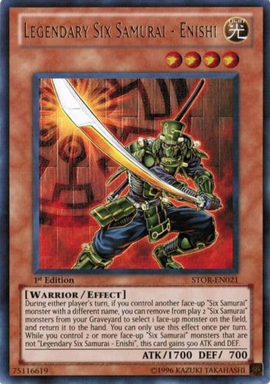 Legendary Six Samurai Enishi Storm of Ragnarok Yu-Gi-Oh! card