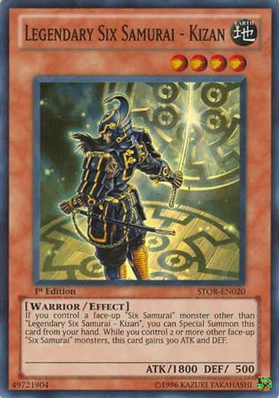 Legendary Six Samurai Kizan Storm of Ragnarok Yu-Gi-Oh! card
