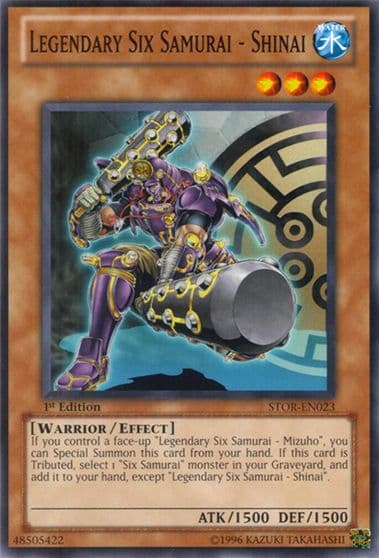 Legendary Six Samurai Shinai Storm of Ragnarok Yu-Gi-Oh! card
