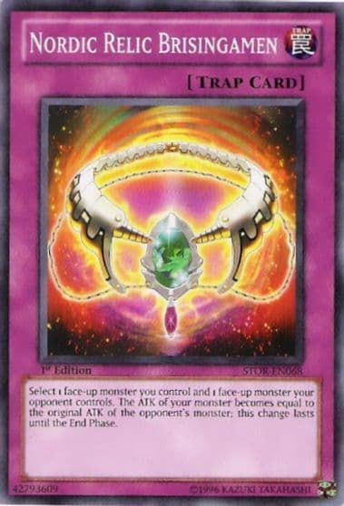 Nordic Relic Brisingamen Storm of Ragnarok Yu-Gi-Oh! card