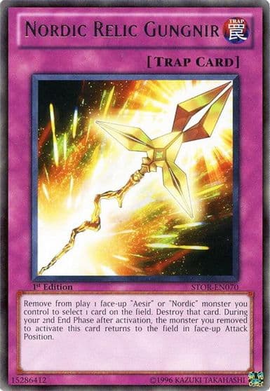 Nordic Relic Gungnir Storm of Ragnarok Yu-Gi-Oh! card