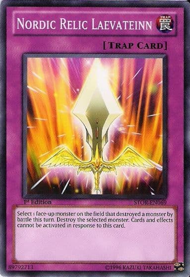 Nordic Relic Laevateinn Storm of Ragnarok Yu-Gi-Oh! card