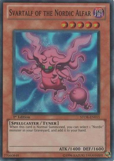 Svartalf of the Nordic Alfar Storm of Ragnarok Yu-Gi-Oh! card