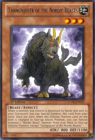 Tanngnjostr of the Nordic Beasts Storm of Ragnarok Yu-Gi-Oh! card