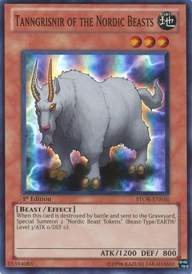 Tanngrisnir of the Nordic Beasts Storm of Ragnarok Yu-Gi-Oh! card