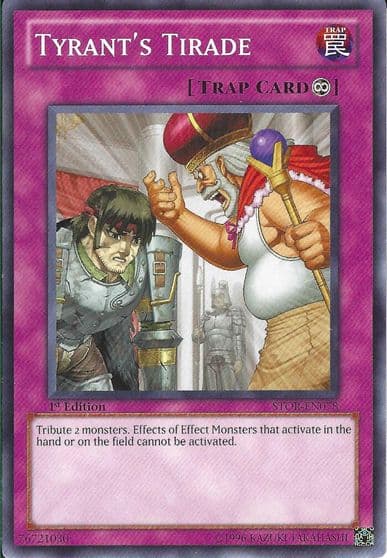 Tyrants Tirade Storm of Ragnarok Yu-Gi-Oh! card