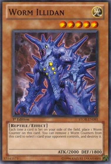 Worm Illidan Storm of Ragnarok Yu-Gi-Oh! card