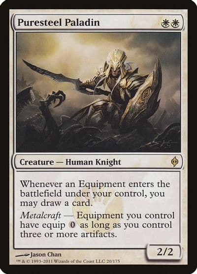 Puresteel Paladin New Phyrexia Magic card