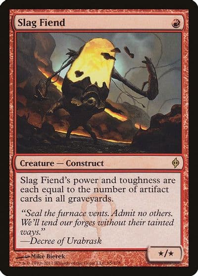 Slag Fiend New Phyrexia Magic card