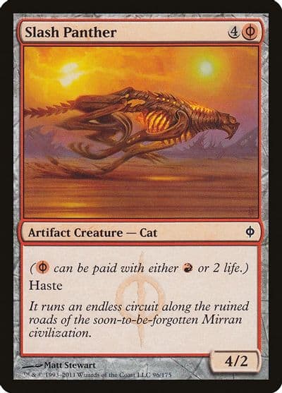 Slash Panther New Phyrexia Magic card