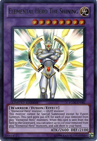 Elemental Hero The Shining Yu-Gi-Oh! GX Manga Promotional Cards Yu-Gi-Oh! card