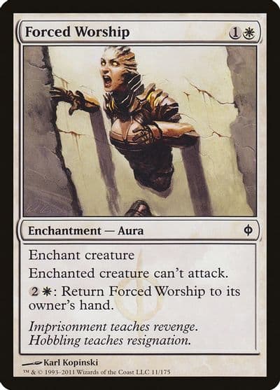 Forced Worship New Phyrexia Magic card