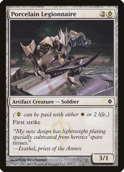 Porcelain Legionnaire New Phyrexia Magic card