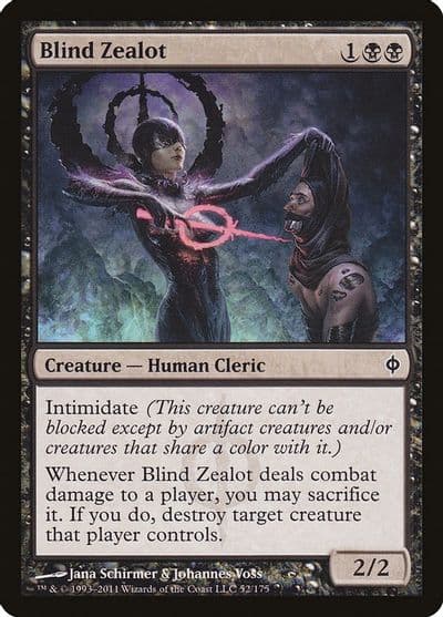 Blind Zealot New Phyrexia Magic card