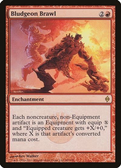 Bludgeon Brawl New Phyrexia Magic card