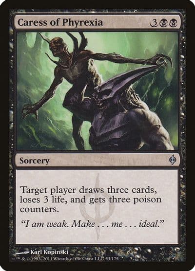 Caress of Phyrexia New Phyrexia Magic card