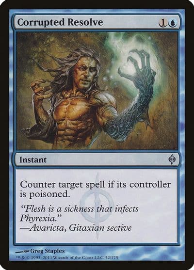 Corrupted Resolve New Phyrexia Magic card