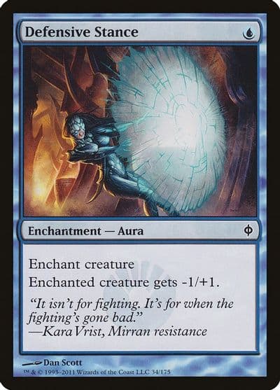 Defensive Stance New Phyrexia Magic card