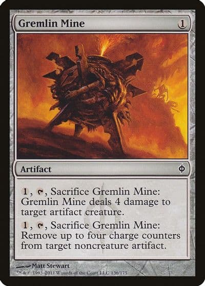 Gremlin Mine New Phyrexia Magic card