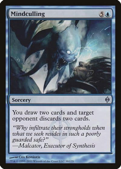 Mindculling New Phyrexia Magic card