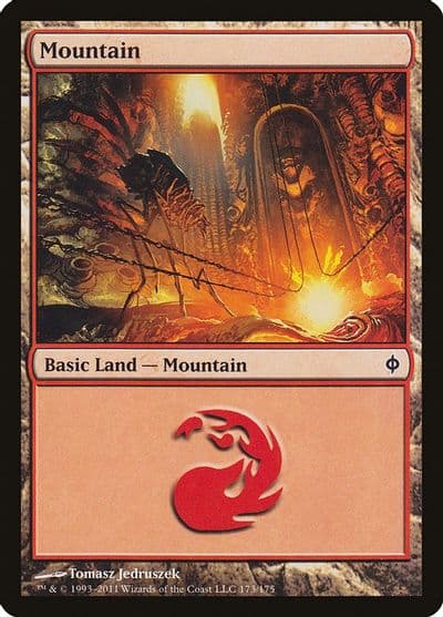 Mountain 173 New Phyrexia Magic card