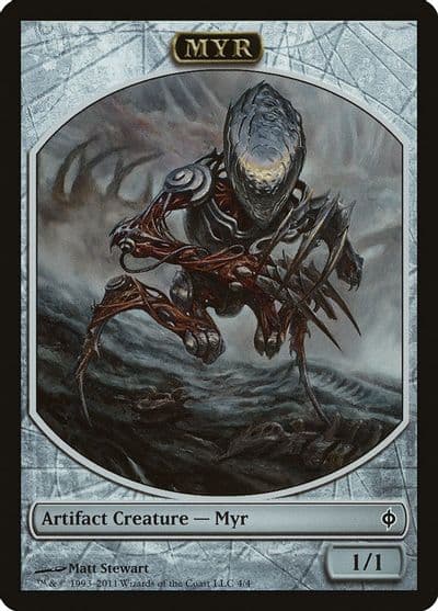 Myr Token New Phyrexia Magic card