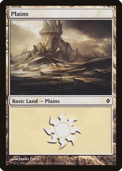Plains 166 New Phyrexia Magic card