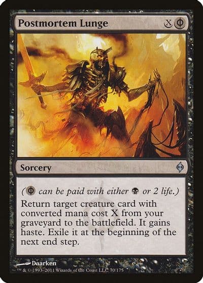 Postmortem Lunge New Phyrexia Magic card