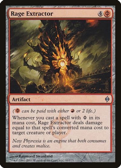 Rage Extractor New Phyrexia Magic card