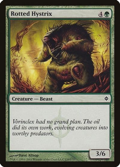Rotted Hystrix New Phyrexia Magic card