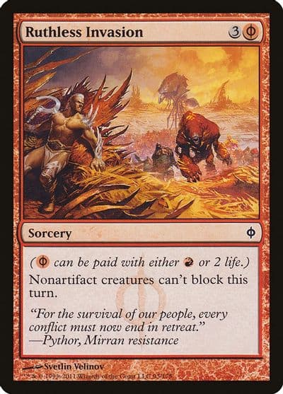 Ruthless Invasion New Phyrexia Magic card