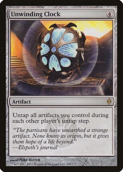 Unwinding Clock New Phyrexia Magic card