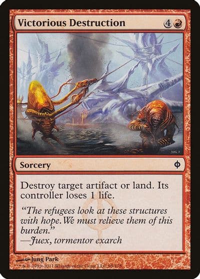 Victorious Destruction New Phyrexia Magic card