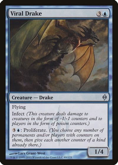 Viral Drake New Phyrexia Magic card