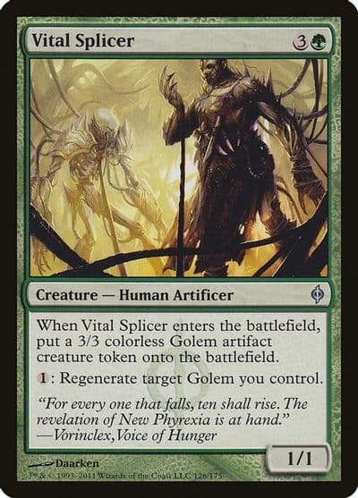 Vital Splicer New Phyrexia Magic card