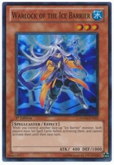 Warlock of the Ice Barrier Hidden Arsenal 4 Yu-Gi-Oh! card