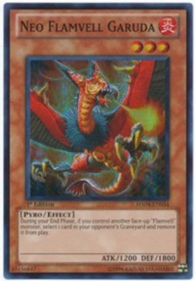 Neo Flamvell Garuda Hidden Arsenal 4 Yu-Gi-Oh! card