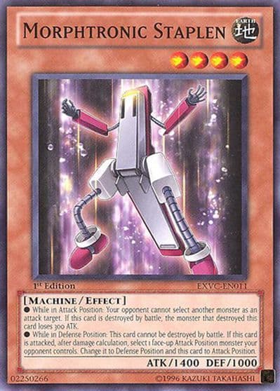 Morphtronic Staplen Extreme Victory Yu-Gi-Oh! card