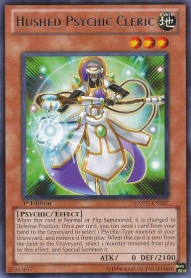Hushed Psychic Cleric Extreme Victory Yu-Gi-Oh! card