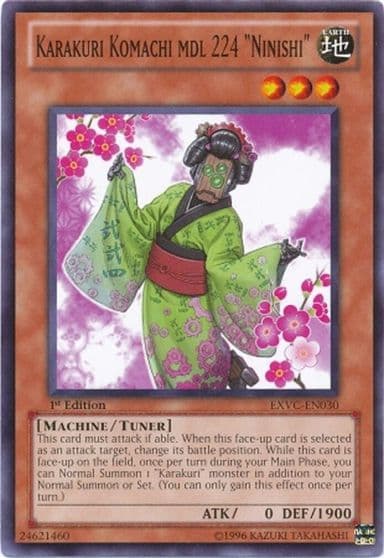 Karakuri Komachi mdl 224 Ninishi Extreme Victory Yu-Gi-Oh! card