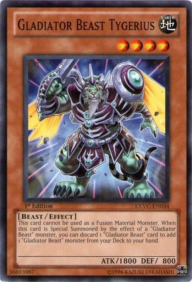 Gladiator Beast Tygerius Extreme Victory Yu-Gi-Oh! card